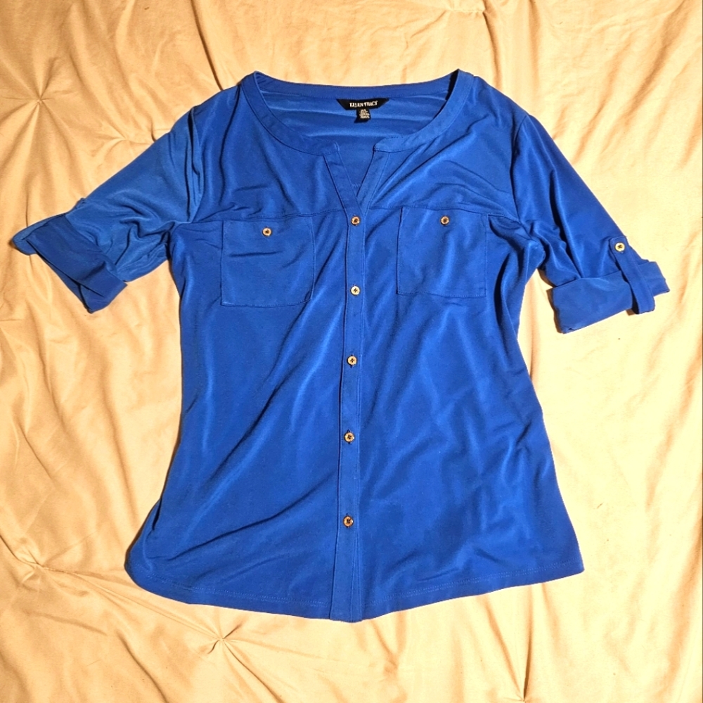 Ellen Tracy 2/3 sleeve Burton up Medium